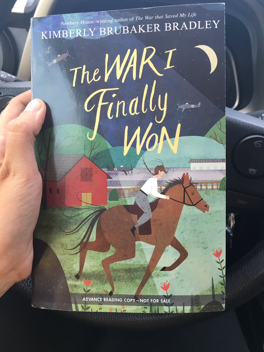 #currentlyreading The War I Finally Won by #KimberlyBrubakerBradley with 5th graders at lunch! We are so lucky to have an advanced copy!