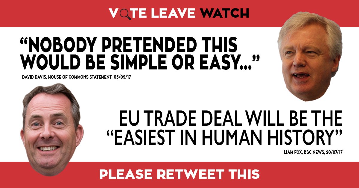 ChukaUmunna's tweet photo. David Davis just said in the Commons that nobody pretended that Brexit would be easy. That will be news to the Trade Secretary. https://t.co/Ttq5HMvbDW