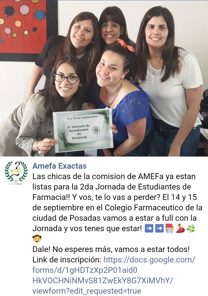 AmefaExactas's tweet photo. @AguirreLizia 
@MaryMondo1 
@AleWrabensak 
@NathySkrebec 
@Camiss_t_ 
Link de inscripción: https://t.co/SUsuyFBT4u https://t.co/7ihP87DjnD