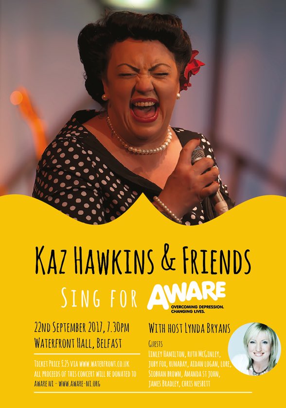 amandastjohn_'s tweet photo. Only 2 weeks to go until this gig @BelWaterfront with @kazhawkins and friends. Happy to lend my support to @AwareNI #MentalHealthAwareness https://t.co/Eyfw3TcdSp