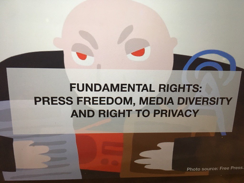 Important to balance all fundamental rights - #privacy cannot trump the freedom of press <a href="/FML_EU/">Future Media Lab.</a> @SophieintVeld