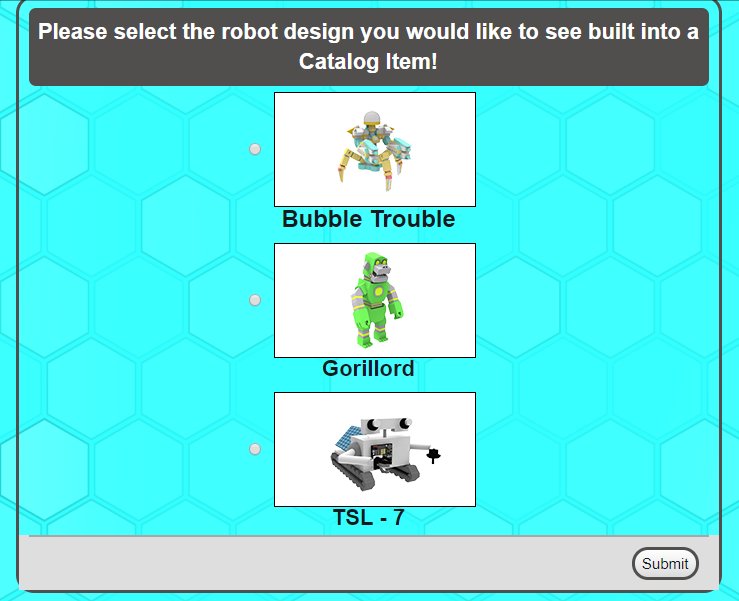 Super_Based1's tweet image. I MADE IT TO THE FINALIST GUYS! I'M SO EXTREMELY HAPPY! VOTE FOR GORILLORD GUYS! roblox.com/sponsored/Volt… #robotbuildingcontest