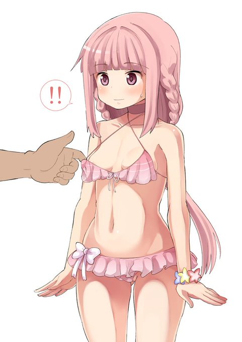 いろはちゃんの水着を引っ張ってみるテスト 