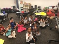 PPS_CPI's tweet photo. We❤️#churchlandprimary! 
Very #firstdayofschool at #churchlandprimary for our new Kindergartners!!! #PPSFirst @PortsVASchools @ebracyPPS https://t.co/wTyEPcu5lg