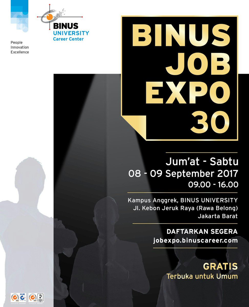 ask_event's tweet photo. Event Job Fair 8-9 September @BINUS_UNIV Gratis. Terbuka Untuk Umum. #yukdateng @KemnakerRI https://t.co/YAnbkwxBHY