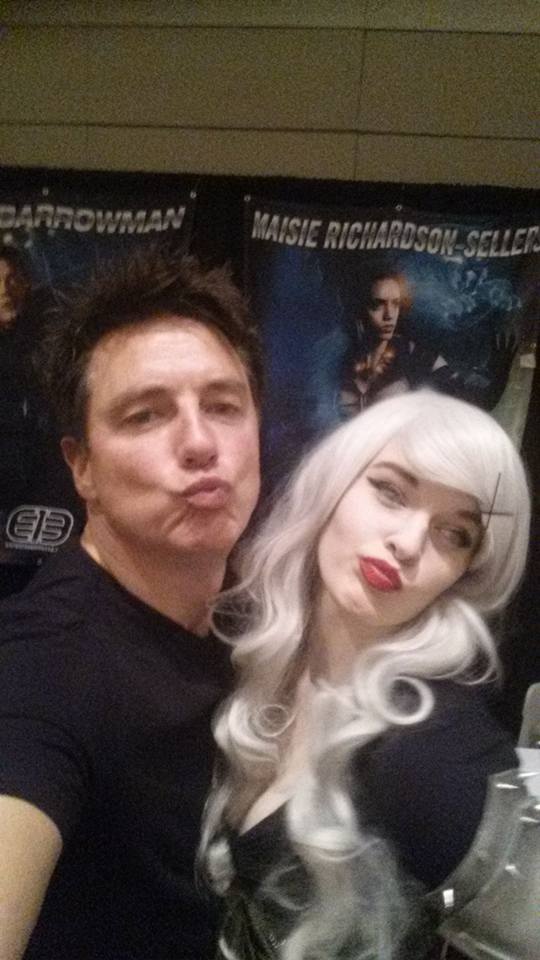 Rockladyloki's tweet photo. Met @JohnBarrowman on Saturday! Soooo worth the line, he was hilarious and so silly! Thank you for making my first Dragon Con amazing! <3 https://t.co/vwqMeT18AH