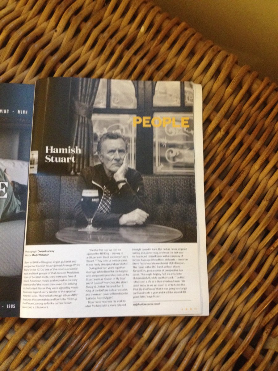 ItsMarkWebster's tweet photo. My musical notes in new  @JocksAndNerds . On 10th anniv of @brownswood debut @josejamesmusic + Hamish Stuart ex AWB now @360BandOfficial https://t.co/9KpvDVBW0f