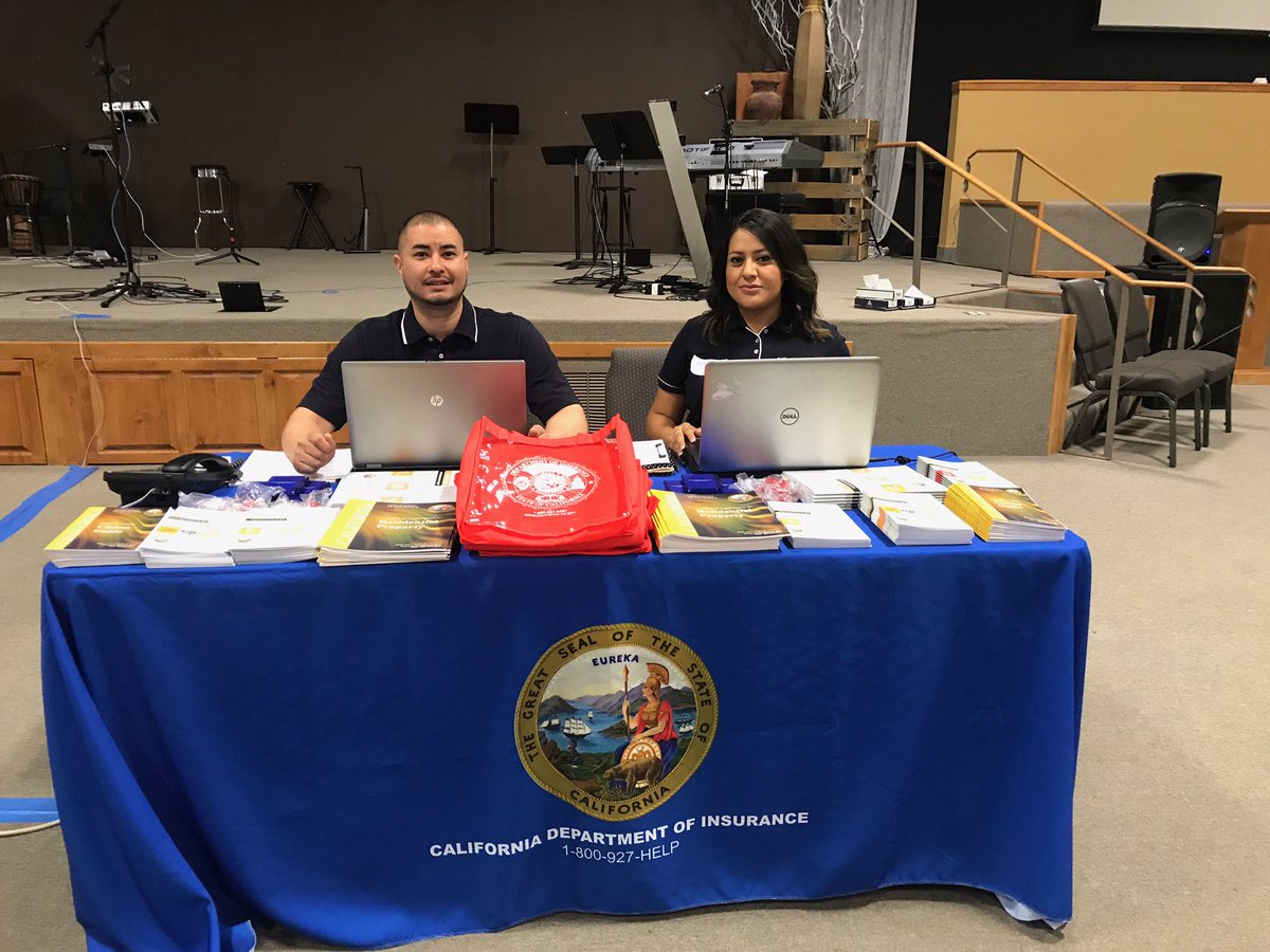 CDInews's tweet image. James &amp;amp; Adree from CDI are at the LAC at the Mountain Chapel in Weaverville helping victims on the #HelenaFire. Stop by for assistance!