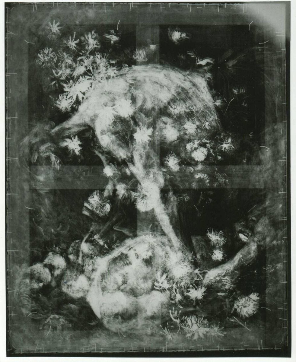 krollermuller's tweet photo. Kijk 21.15u naar de reconstructie van de worstelaars die verstopt zitten onder Van Goghs Stilleven met akkerbloemen en rozen! #gvdm NPO2 https://t.co/6GfOMhPkli