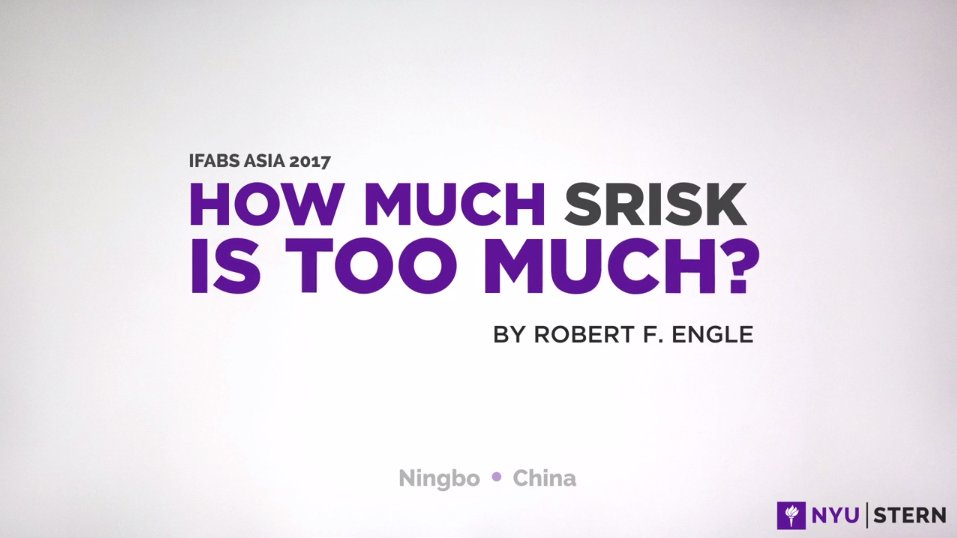 NYUVlab's tweet photo. @Prof_RobEngle's IFABS Asia 2017 talk: How much #SRISK is too much? https://t.co/iYNfE4CPwO #systemicrisk @NYU_Volatility https://t.co/1h4SZ1DJsa