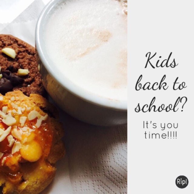 Homemade cookies and a latte! #backtoschool