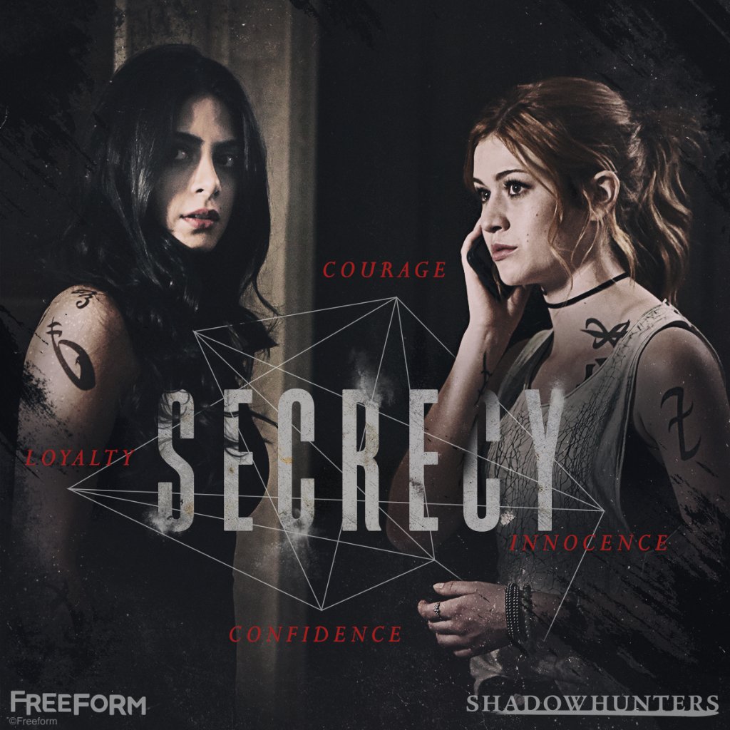 ShadowhuntersTV's tweet photo. If you ever have to answer the question: “What is #Shadowhunters about?” https://t.co/cNu2iez8JU