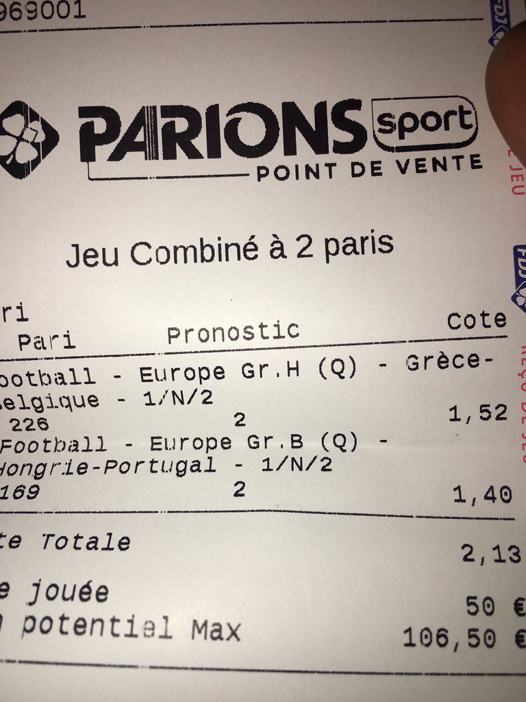 SpursProno's tweet photo. #QualificationsCDM
Portugal + Belgique 2,24 ✅✅✅
#ParionsSport #Teamparieur https://t.co/7kpNH2Qj6A