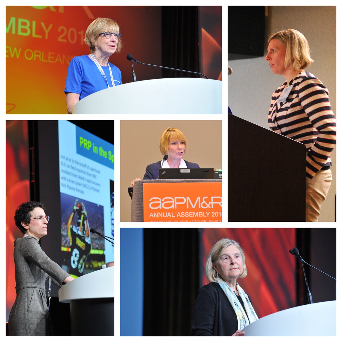 AAPMR's tweet photo. #BorntoLead examples from #AAPMR2016. More #FemalePhysiatristRockstars will be on stage at #AAPMR2017 https://t.co/YgCIVoQBGh #WIMmonth https://t.co/vXM6kb8cfy