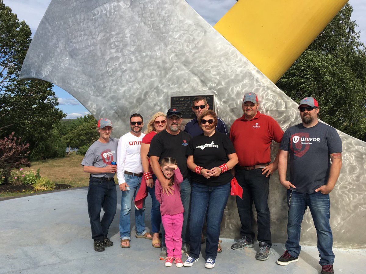 Lanampayne's tweet photo. Can't say thanks enough. @UniforTheUnion Local 219 you sure know how to throw a #LabourDay celebration #nackawic #canlab https://t.co/uOdbbAYUaM