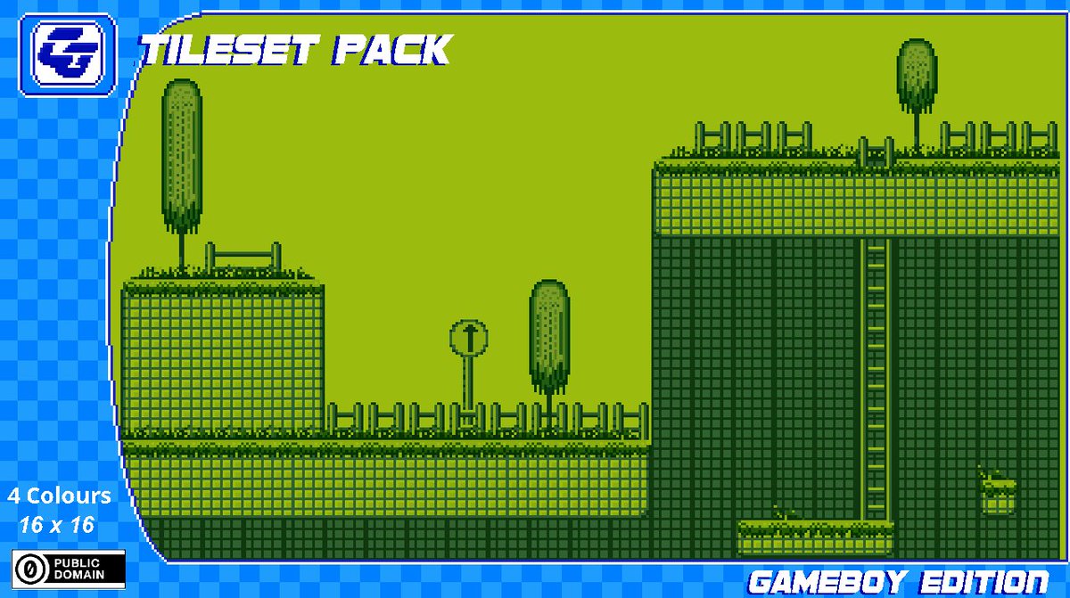 denchaser's tweet photo. oh look, i made a #nintendo #gameboy version of my #tileset. #RETROGAMING #gameasset #pixelart #gamedev #indiegamedev #indiedev #gameasssets https://t.co/6gWkwVmVcI