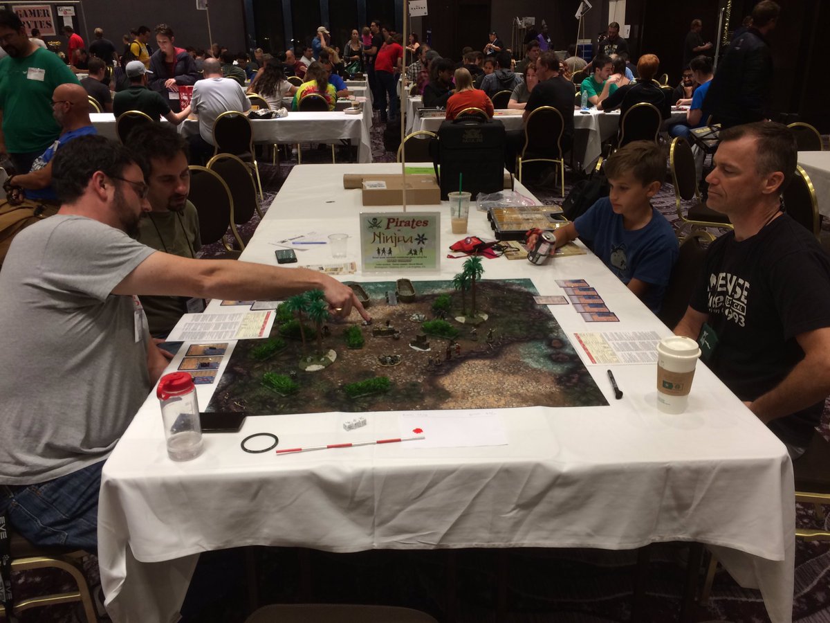 TableTopDave's tweet image. Open combat @strategicon @second_thunder Pirates vs Ninjas