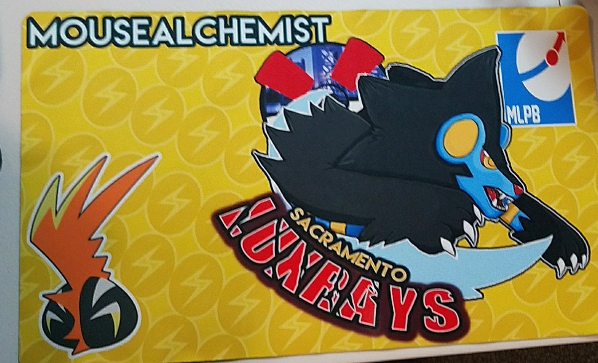 Mousealchemist's tweet photo. I can at still be a champion of the Tapu Koko division for @OfficialMLPB . I had a lucky play mat. https://t.co/SPuSqDvPx3