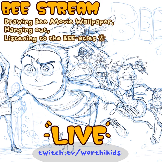BEE STREAM IS LIVE!
BUZZ BUZZ , ETc.
https://t.co/rGySUWdvgd 