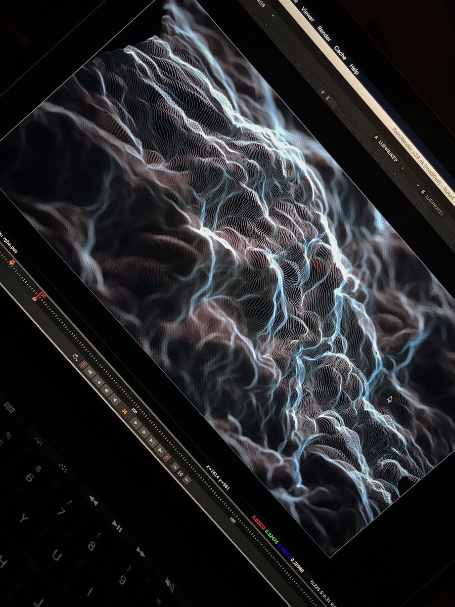 xads's tweet photo. More #Nuke #Blinkscript. One of my point render nodes to calculate surface normals and add or subtract it from the surface position. https://t.co/J8OlaFEEM0