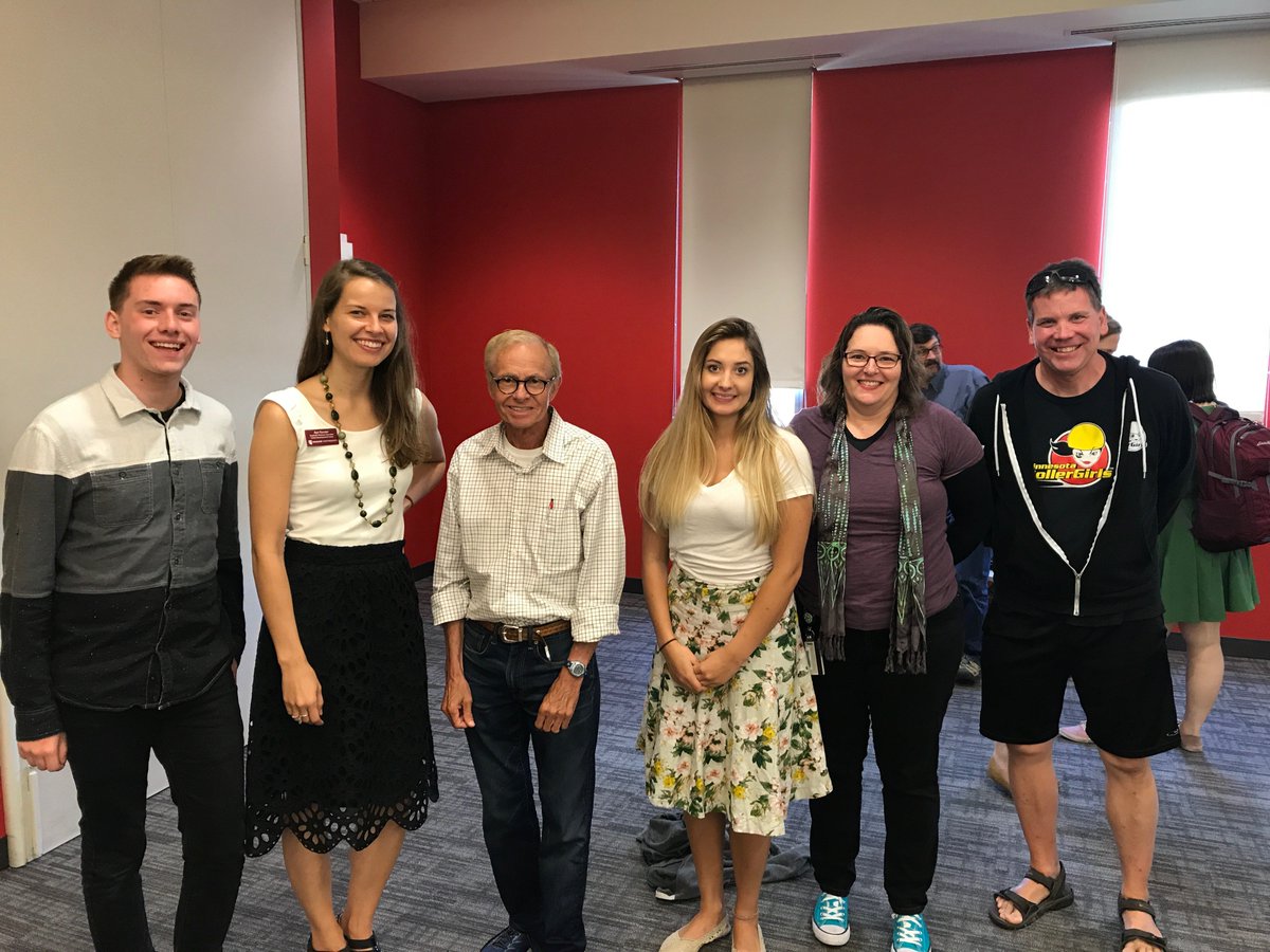 HamlineBusiness's tweet photo. Professors @jimscheibel and Kris Norman-Major are having their first FYSem classes of the year today for #PiperPassages. https://t.co/BgnGL3E9cR