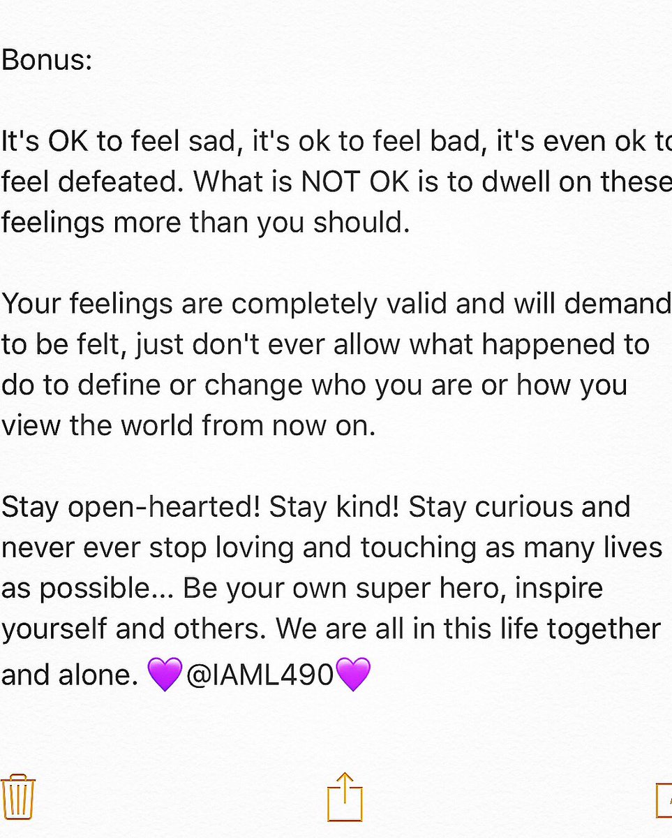 IAML490's tweet photo. hope these help you as they are helping me, if u ever need a friend, my inbox is open💜💜 #deepinthought #postapocalyptic #beyourownhero https://t.co/xwjAX4ECzA