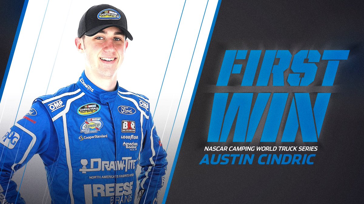 NASCAR_Trucks's tweet photo. Retweet to congratulate @AustinCindric on his first career win! https://t.co/t52aIZzN7b