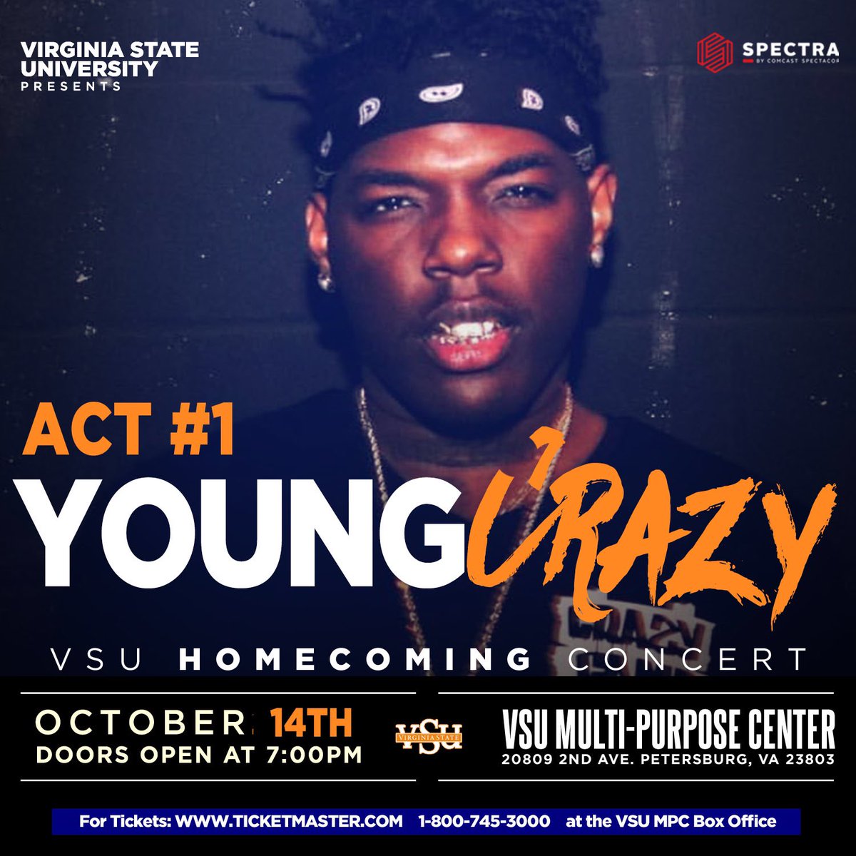 YoungCrazy110's tweet photo. VIRGINIA STATE... 
YALL GOT WHATCHALL ASKED FOR... HOPE YALL READY TO #TWEAKUP!!
#VSUHomecoming
#MoreToBeAnnounced https://t.co/g4FCCFTfie