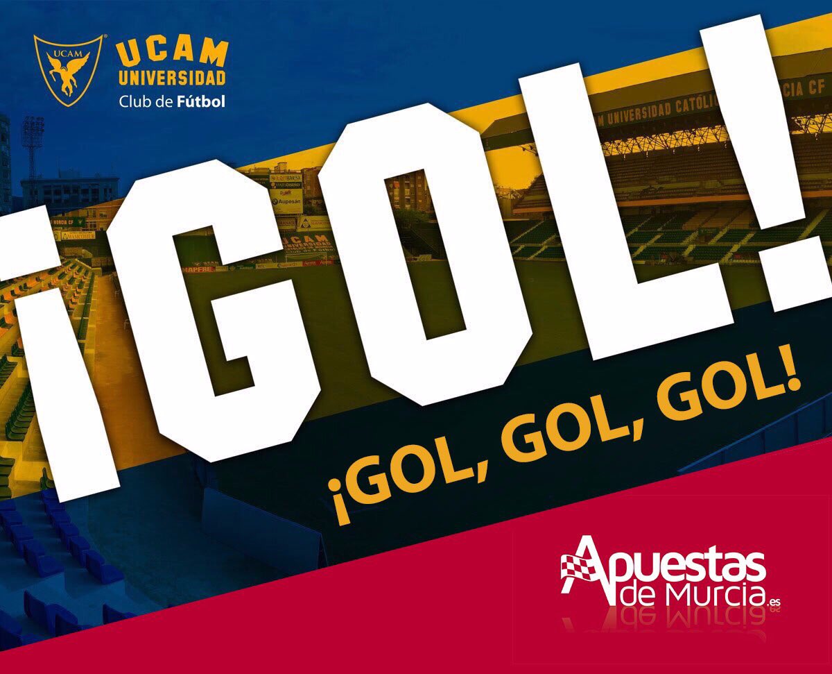 UCAMMurciaCF's tweet photo. ⏱  35' | 1-1 | ¡Goooooool! ¡¡@David_Lopez_7 cabecea a gol un centro medido de @Gongora_3!! #JumillaUCAMMurcia https://t.co/rt7xIc9qlz