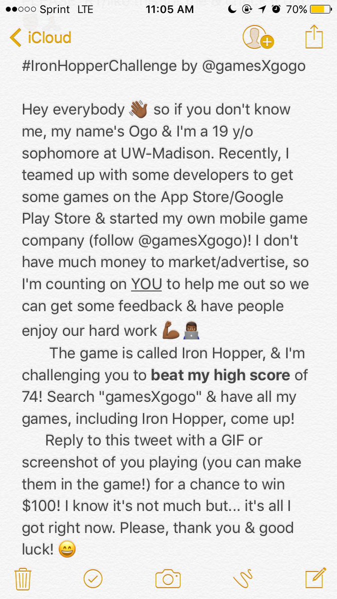 NerdyNigerian97's tweet photo. I'm a 19 year old entrepreneur from PA &amp; I'm challenging you to my #IronHopperChallenge. 
PLEASE, RT/like this for me &amp; check it out! ✊🏾🙏🏾 https://t.co/UL5UwZ7FoX