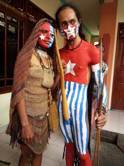 FreeWestPapua's tweet photo. "We are #Melanesian #WestPapuans NOT #Indonesians. Whether #Indonesia likes it or not, we are determined to be free!" #WestPapua #Merdeka https://t.co/QuNt0IMAag