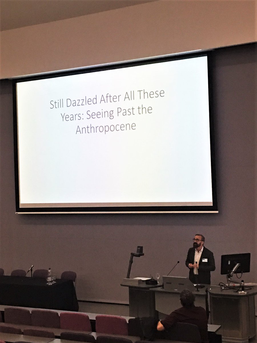 Bill Maurer's keynote from Weds. Fascinating talk- dazzling objects in the ethnographic field &amp; Blockchain replicating the ledger. #ethsym17