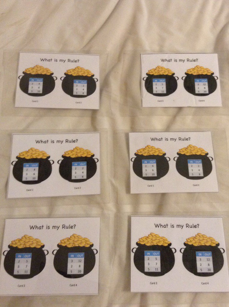 fredaTFA16's tweet photo. 6 laminated cards w problems both sides. Thanks dear husband for helping me enlarge, reproduce and laminate. Go Math! https://t.co/nXhvI8txxd