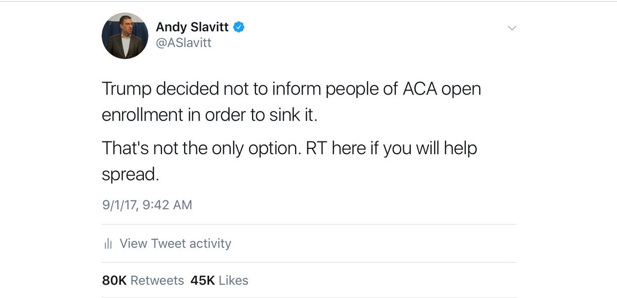 ASlavitt's tweet photo. Over 80,000 don't think Trump can suppress the news about ACA enrollment period &amp; it's barely been 2 days. https://t.co/3JoRQ7NCAj