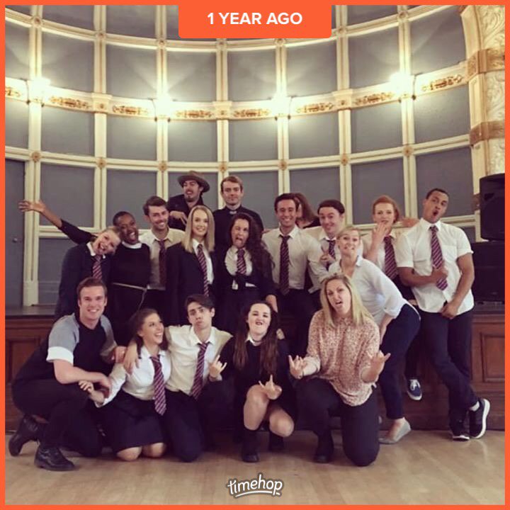 CreateTheatreUK's tweet photo. St Cecillia's class of 2016 #bare #majorproductions #1yearago https://t.co/7u3P4C9Y4i