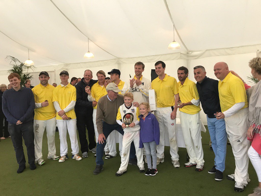 ChannonRacing's tweet photo. West Ilsley win the inaugural Racing to Cricket at Wormsley. All for the IJF but we're just chuffed to win something. https://t.co/n5joXJSZla