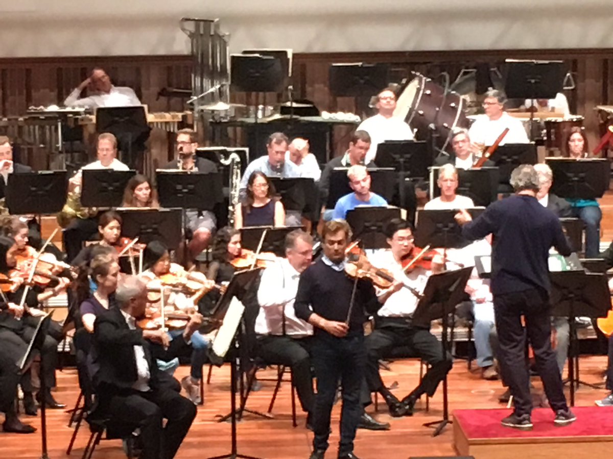 CincySymphony's tweet photo. Preparing for tonight's concert @MuziekgebouwEHV! @RCapucon @LouisLangree #CSOTour #CincyArts https://t.co/hjIfMvFpGv