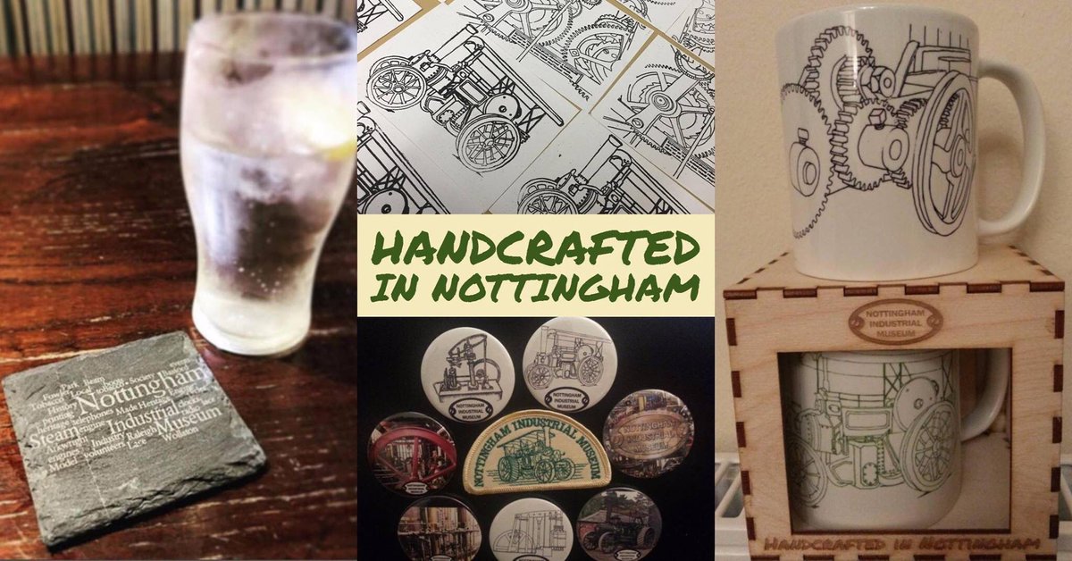 NottIndMuseum's tweet photo. We're thrilled we've been shortlisted for #EastMidlands Regional #HeritageAwards2017, for our #HandcraftedinNottingham range of merchandise! https://t.co/yURkvVIUBw