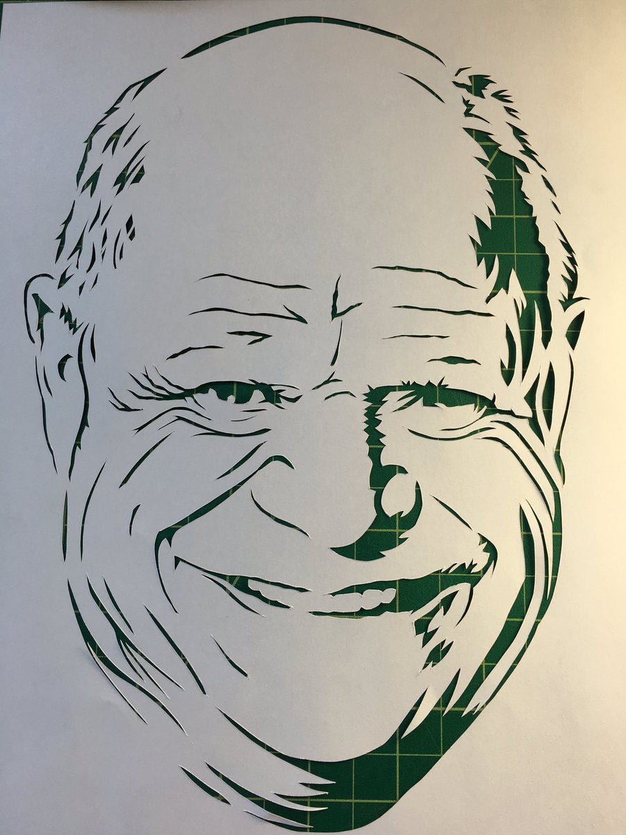 giganticdesigns's tweet photo. @DonRickles Here's a hand cut stencil of one of my favorite people ever https://t.co/CmZa6P33Ml