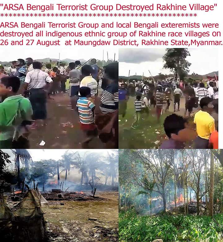koko89793576's tweet photo. #Save_Rakhine People from the attack of Bangali_terrorists. https://t.co/W2B5op3Pqu