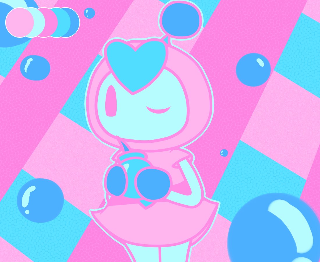 Cal On Twitter Drawings I Did For A Color Palette Challenge On Tumblr Bomberman Nintendo Supermario Mariobros Toadette Colorpalette Https T Co S2a3x8dfny,Face Line Art Transparent Background