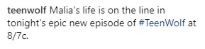 New pic of <a href="/shelleyhennig/">S Hennig</a> via <a href="/MTVteenwolf/">TEEN WOLF</a>'s Instagram!