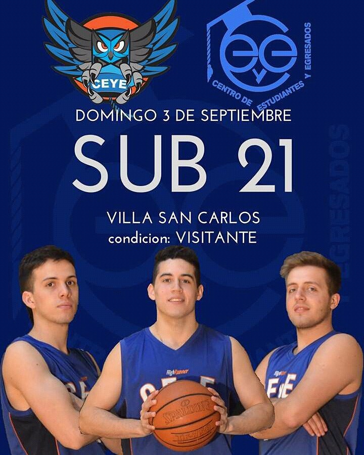 Hoy hay clasico!!!! Desde las 20hs los sub21 del CEyE visitan a Villa San Carlos y todos tenemos que estar para apoyarlos #vamosCEYE