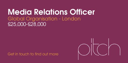 Donna_Pitch's tweet photo. Amazing PR/ Media Relations opportunity for a high-profile global organisation in #London #PR #Press #NewsWriting https://t.co/ccJBRLYmDA https://t.co/d1FHkLHcoX