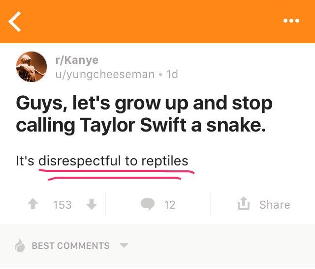breeput's tweet photo. Some humor for the day. Sorry TSwift fans. π
π #SorryNotSorry #SnakeHumor #ReptilesAreAwesome https://t.co/7PNEdxPq6t