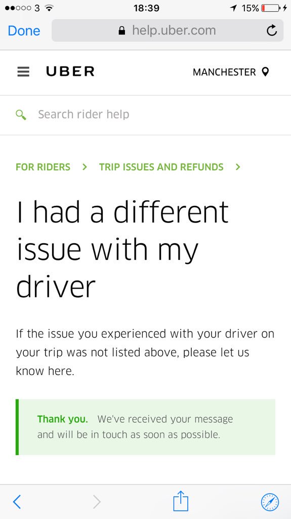 Nick_Beeson's tweet photo. @Uber_Support Thanks, can you please respond asap. I've sent 3 messages now. I'm going to communicate with the police if this issues not resolved asap! https://t.co/onQn8vkO6O