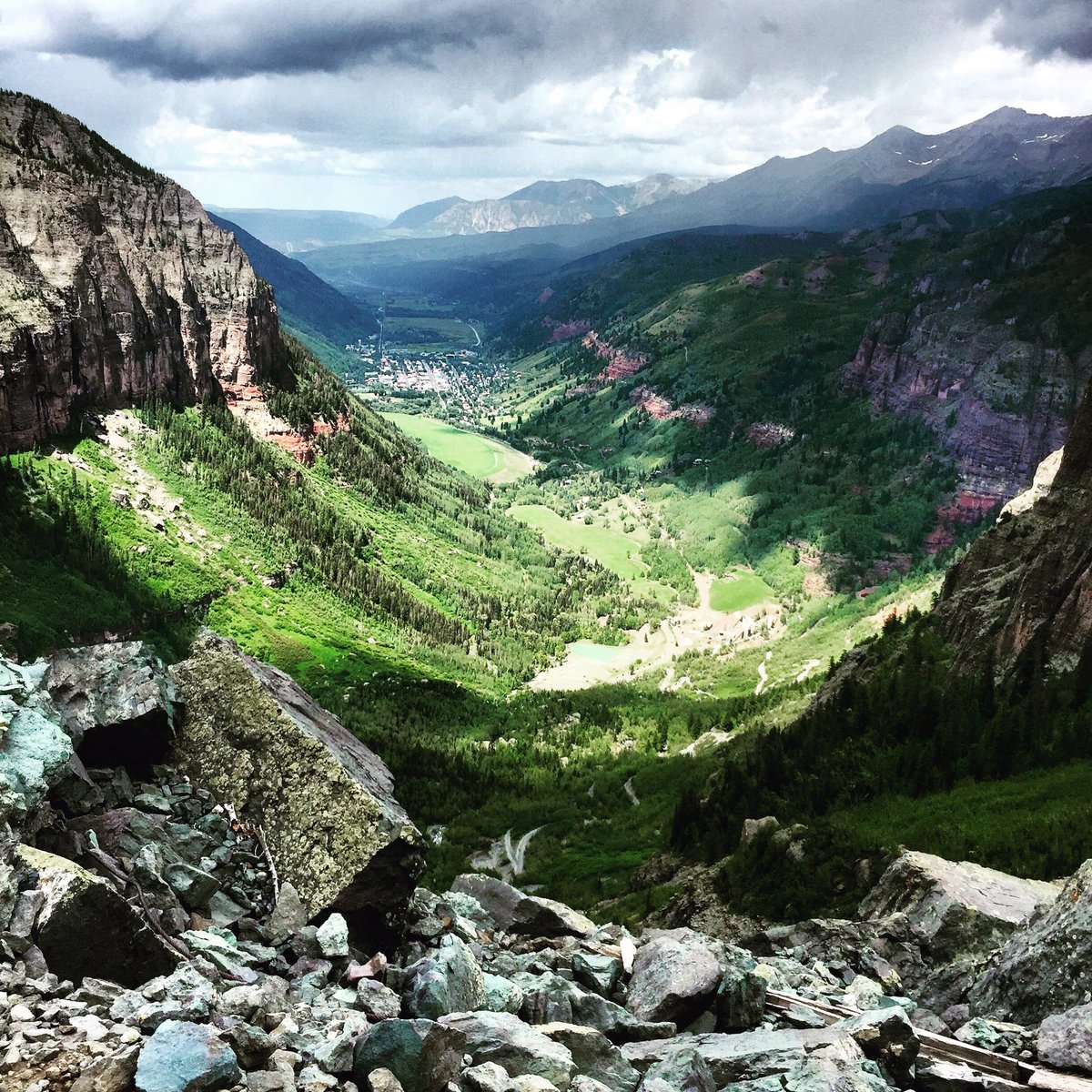 Coming down on telluride from Black Bear pass #blackbearpass <a href="/VisitTelluride/">Visit Telluride</a>