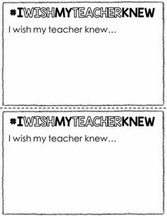 Great ice breaker inspired by Kyle Schwartz 'I wish my teacher knew' - get to know the students! <a href="/GLLMteach/">GLLMteach</a>