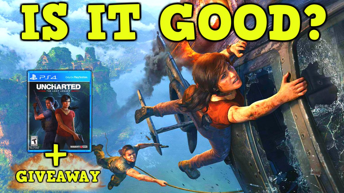 SixpackGames's tweet photo. WIN a copy of #UnchartedTheLostLegacy! Is it good on PS4 pro? Find out  in this video &amp; enter to win!  https://t.co/oRVEMOaCO2 https://t.co/H1LfC0W7vU
