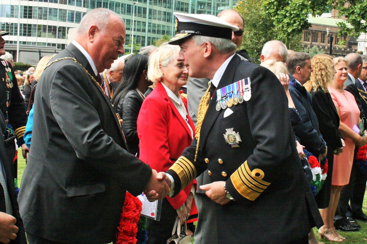 petetheExmayor's tweet photo. Honour to lay our wreaths on behalf of Royal Greenwich today at the  Merchant Navy Day with Dr Tariq DL https://t.co/mONrZEaIYB